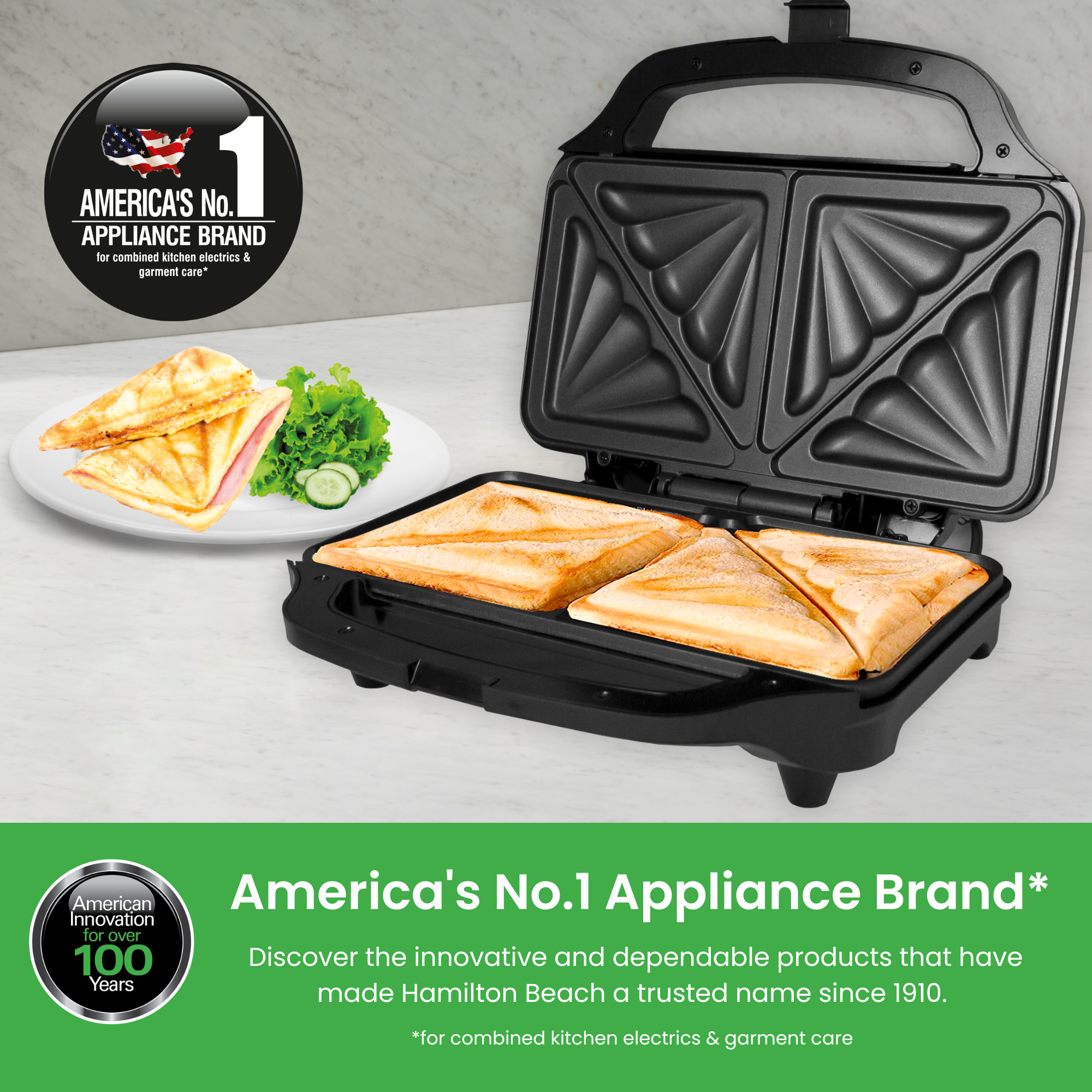 HB1026 Hamilton Beach Deep Fill Sandwich Maker 5 HB1026 Hamilton Beach Deep Fill Sandwich Maker