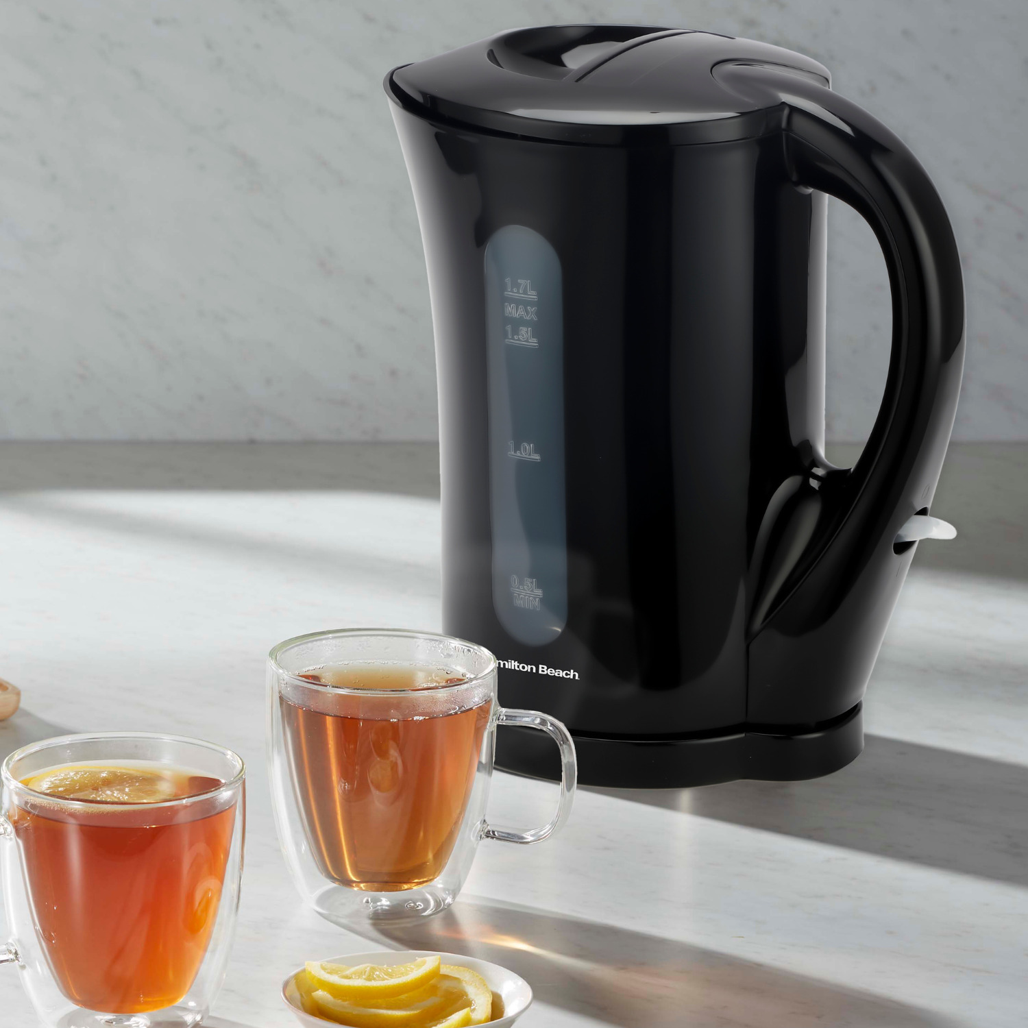 HB1107B Hamilton Beach Essential Plastic Kettle Black 10 HB1107B Hamilton Beach Essential Plastic Kettle Black