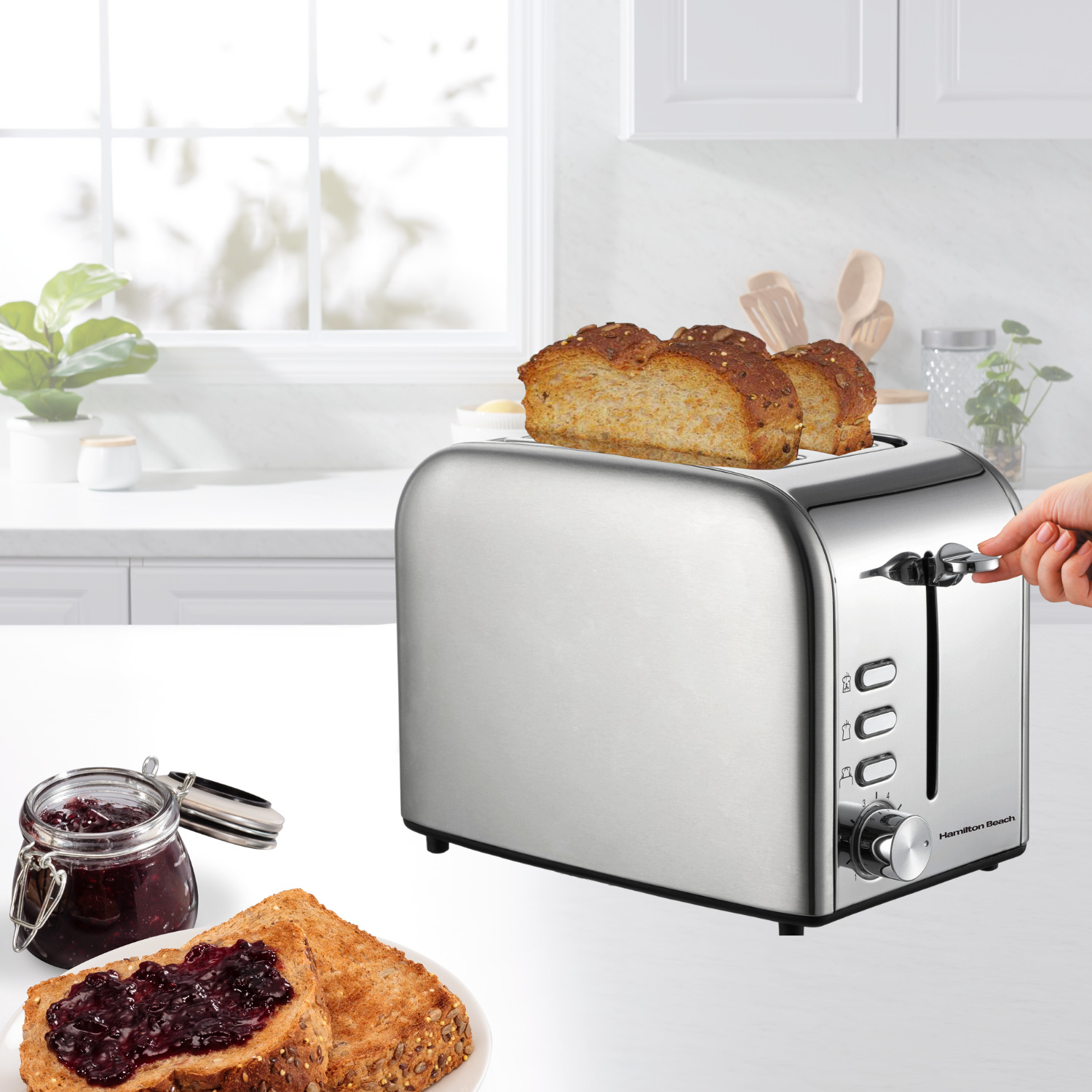 2 slice Toaster Stainless steel 4 2 slice Toaster Stainless steel