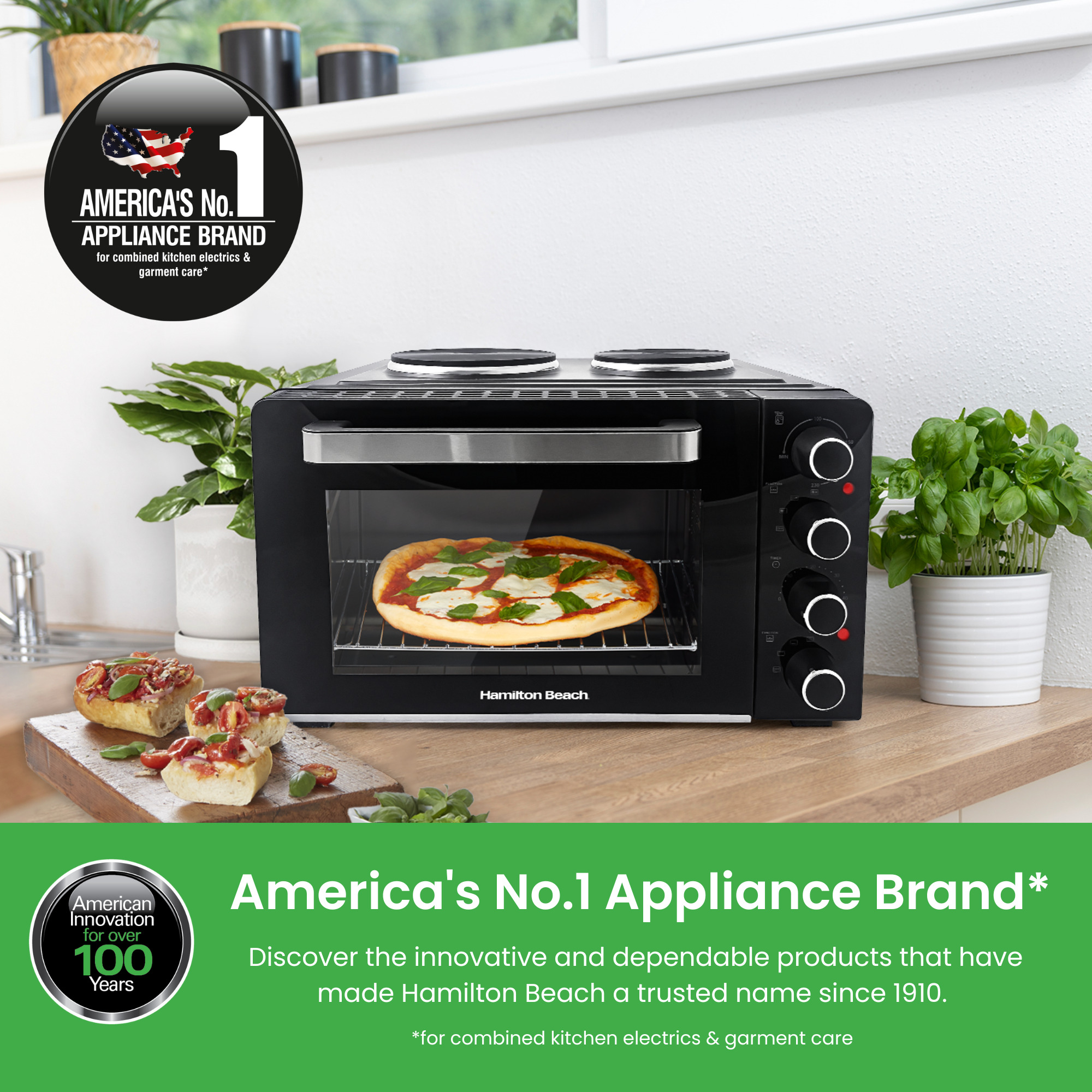 HB28HDB Electric Oven with Hotplate