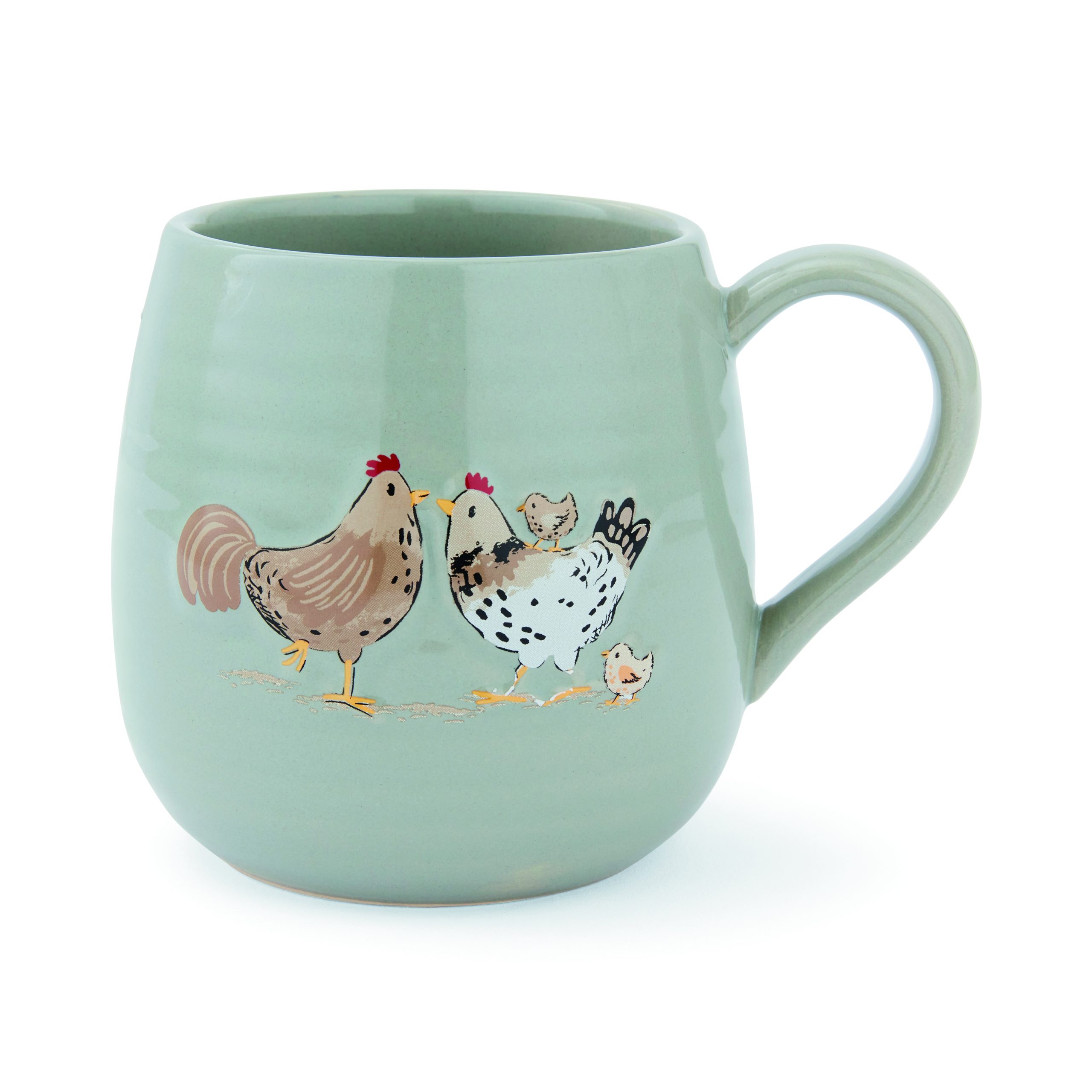 Hen House Lane Belly Mug - Happy Family 2664 1 Cooksmart Hen House Lane Belly Mug, Happy Family