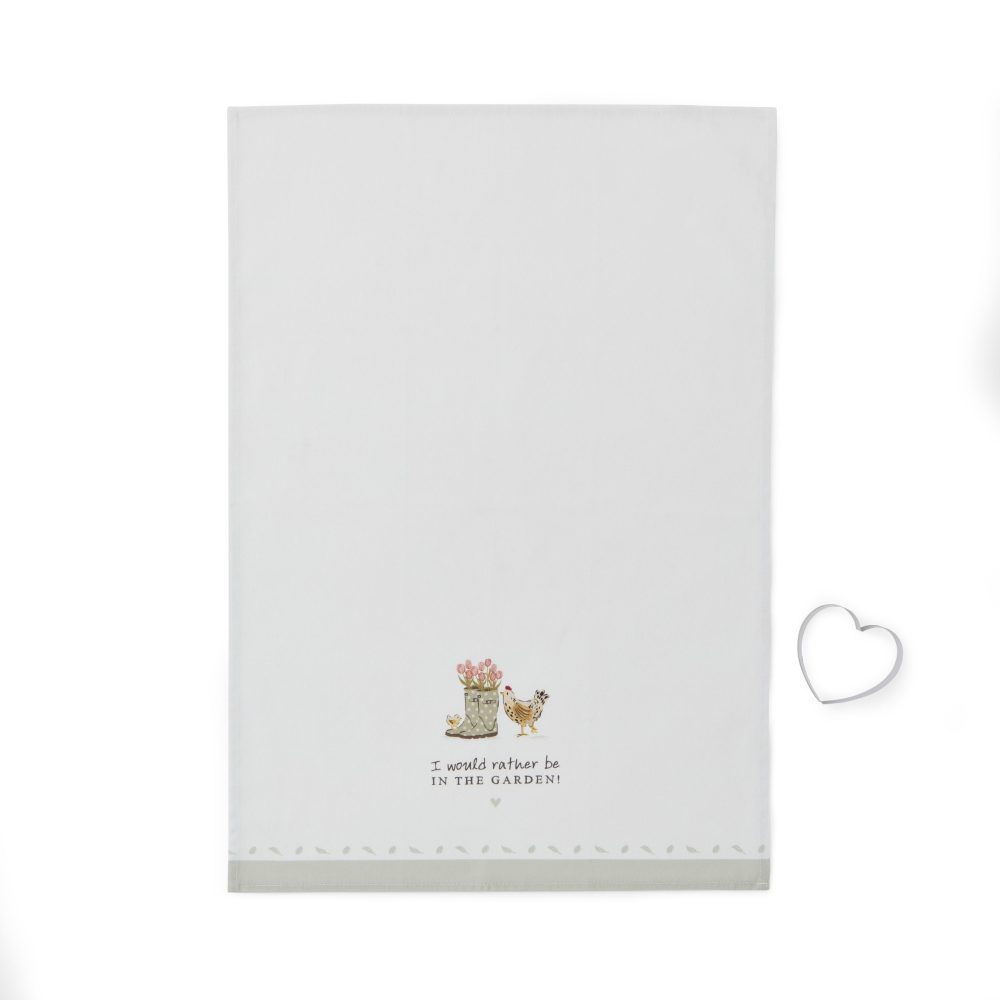 Cooksmart Hen House Lane Tea Towel & Cookie Cutter Set