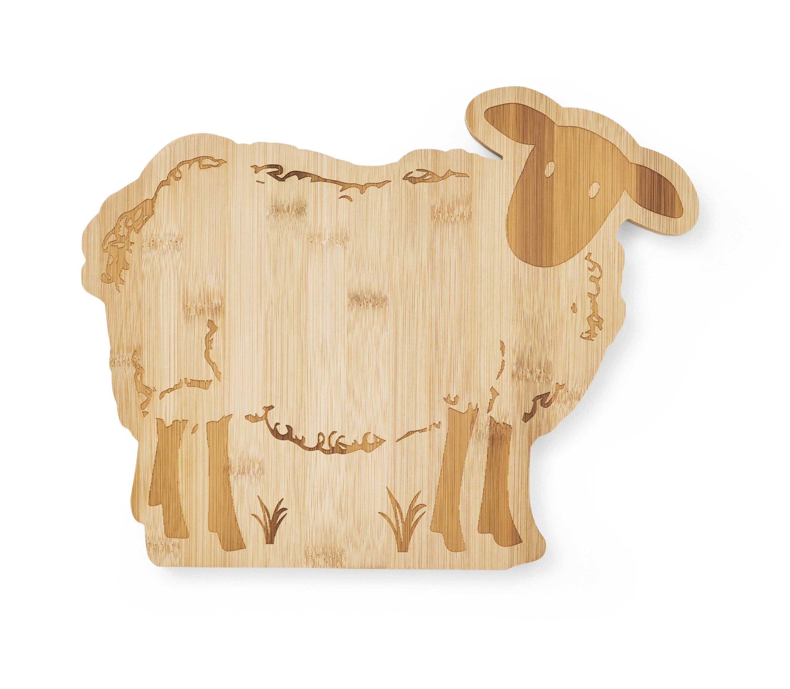 Cooksmart Highland Sheep Bamboo Sheep Shaped Board 2608 1 Cooksmart Highland Sheep Bamboo Sheep Shaped Board