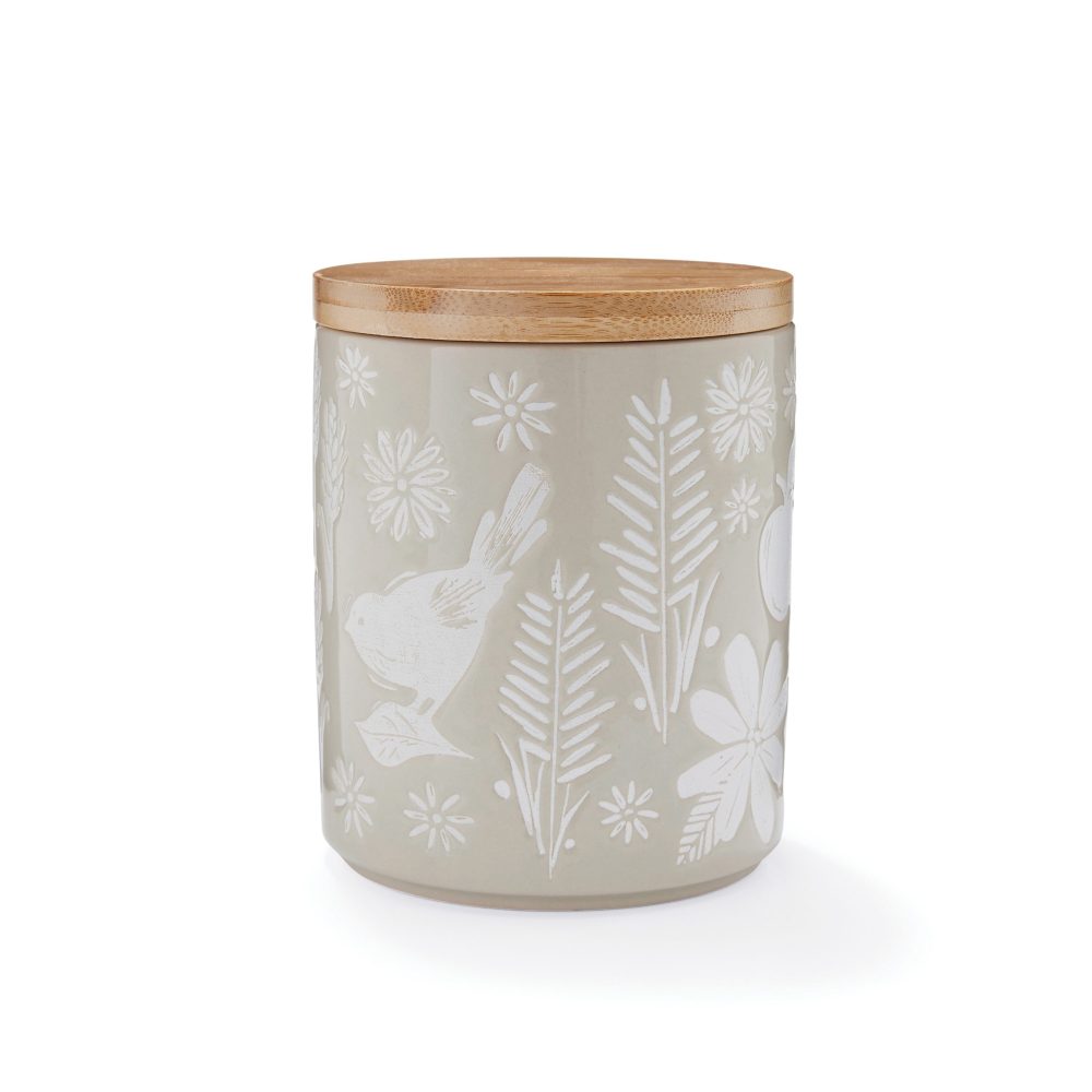 Cooksmart Homestead Ceramic Canister, Beige