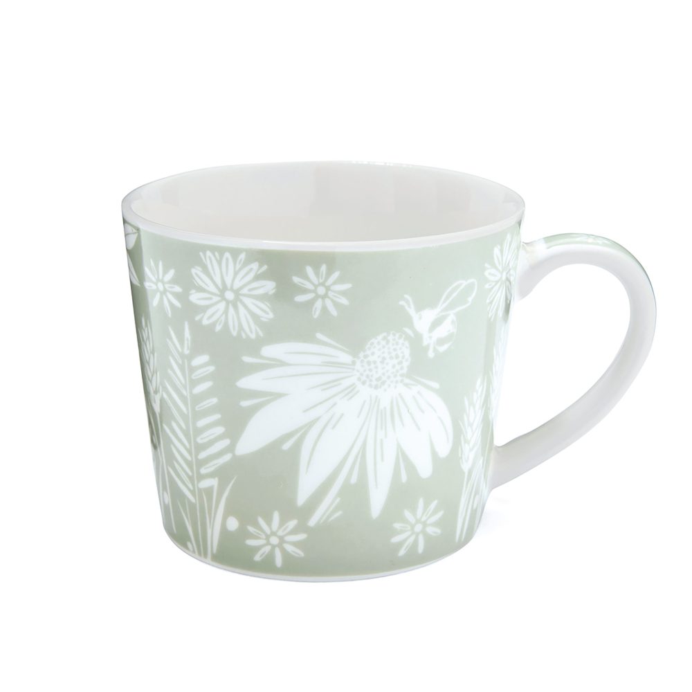 Cooksmart Homestead Conical Mug, Sage