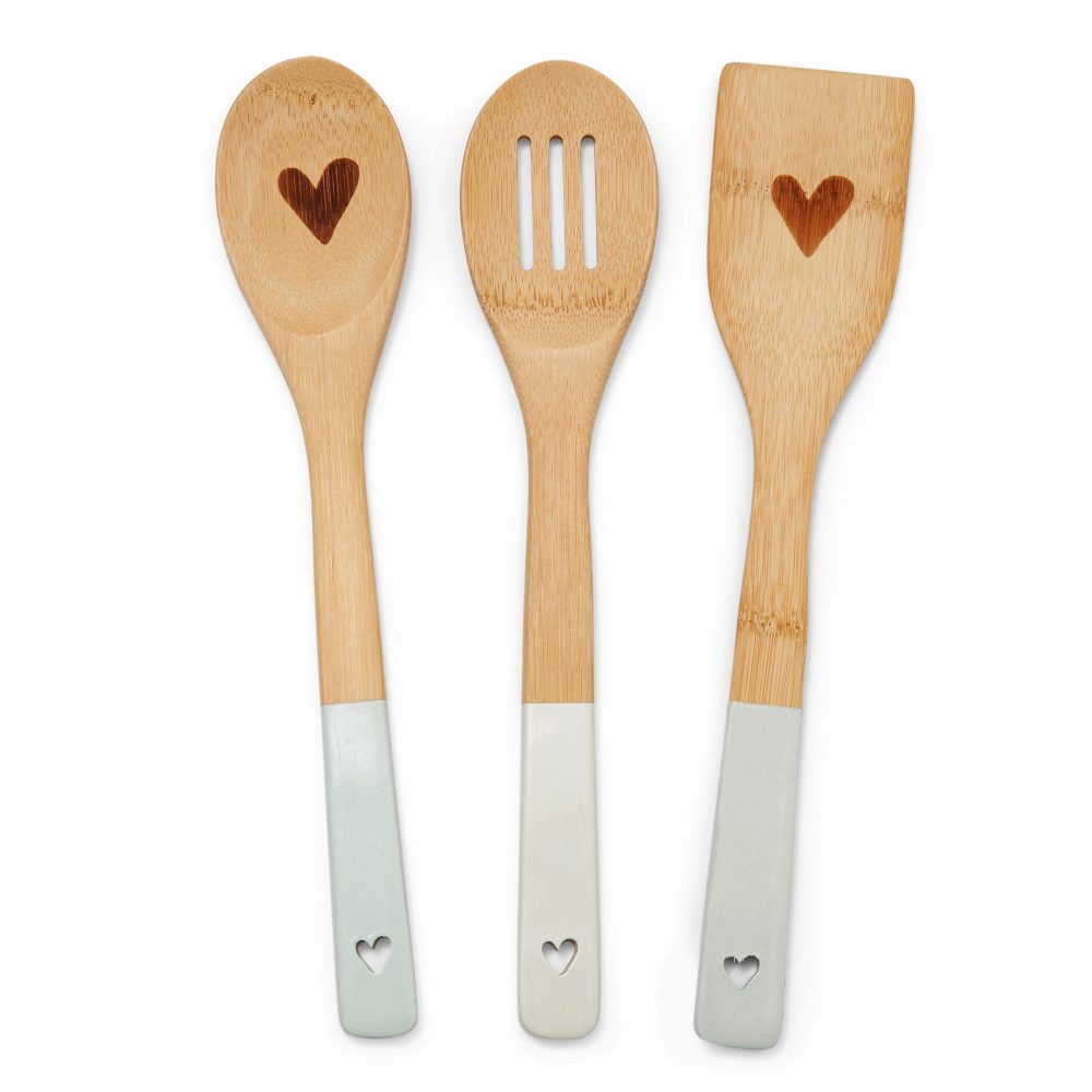 Cooksmart Homestead Set of 3 Bamboo Utensils