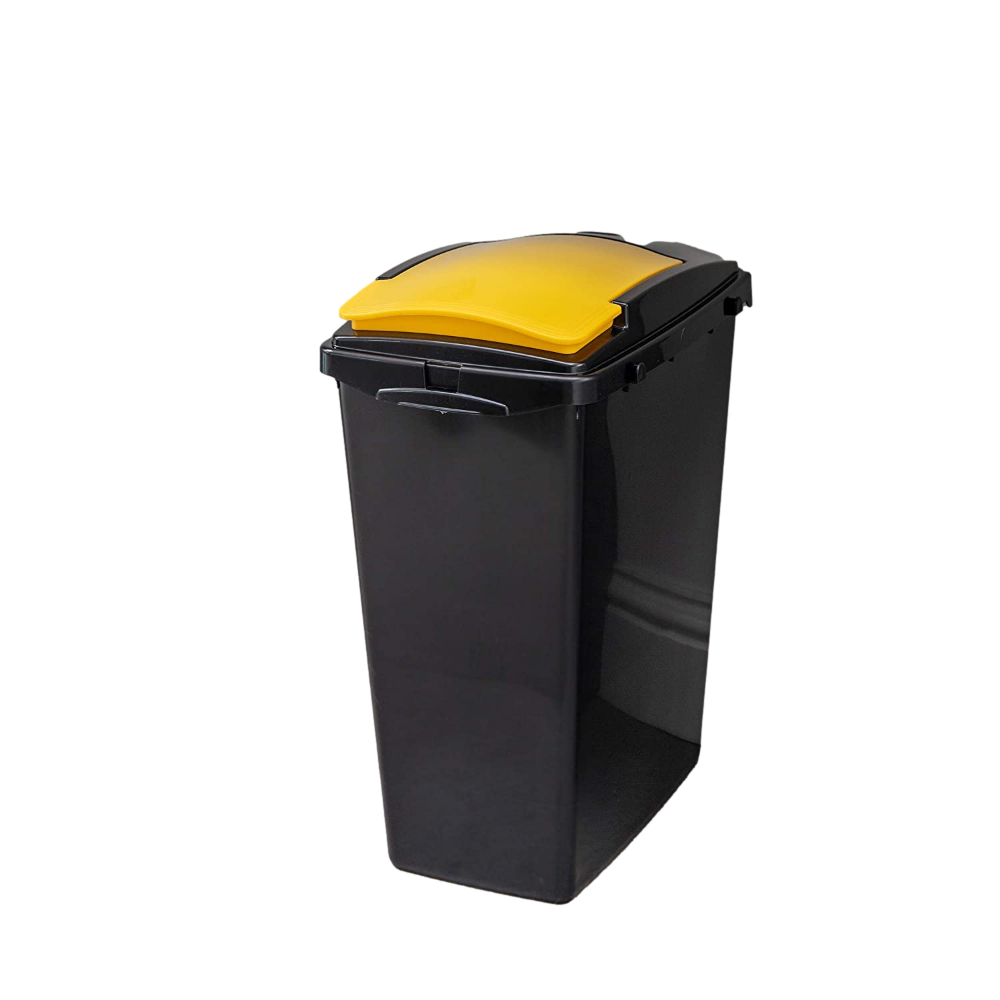 40L Recycling Lid - Yellow/Black (fits 517617) 1 Addis 40L Recycling Bin Lift Up Lid, Yellow