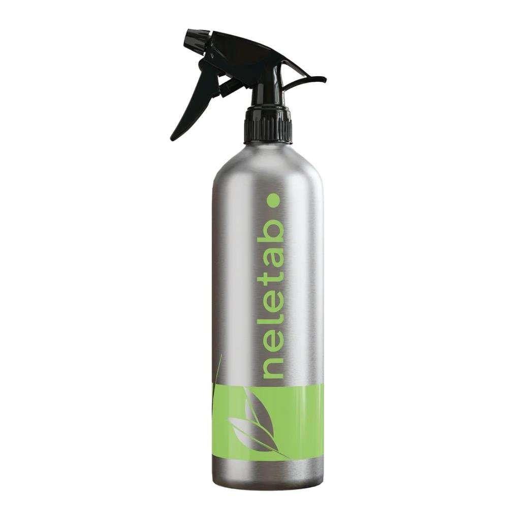 Neletab Multi-Surface Cleaner Starter Pack 10MS01EN – Reusable Aluminium Spray Bottle + Cleaning Tablet