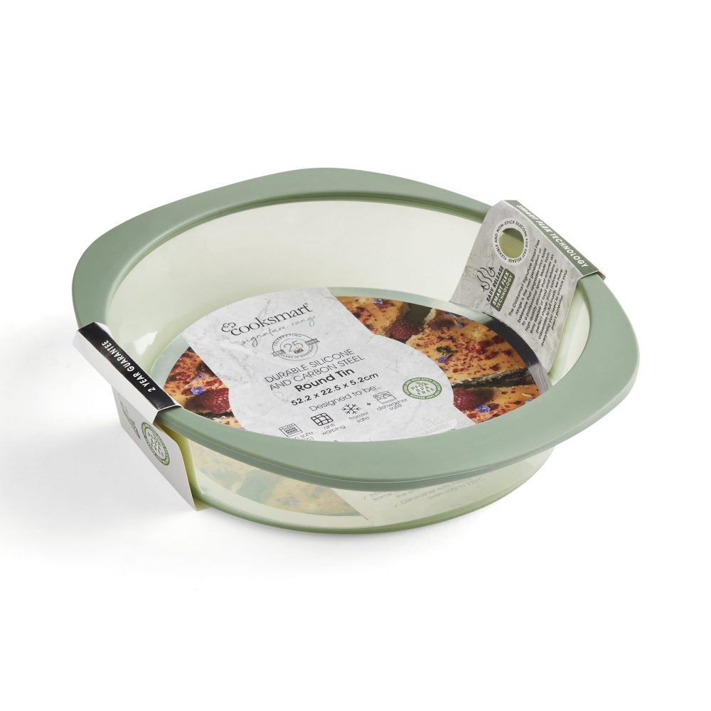 Cooksmart Smart Flex Round Tin, Green