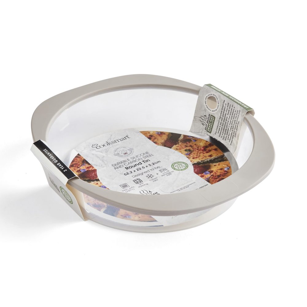 Cooksmart Smart Flex Round Tin, Grey