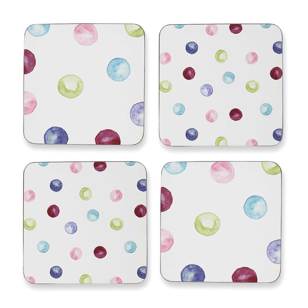 Cooksmart Spotty Dotty Set of 4 Coasters