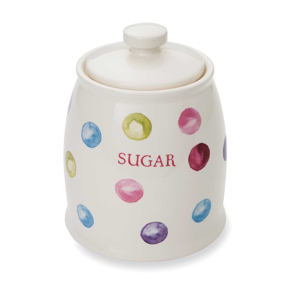 Cooksmart Spotty Dotty Ceramic Sugar Canister
