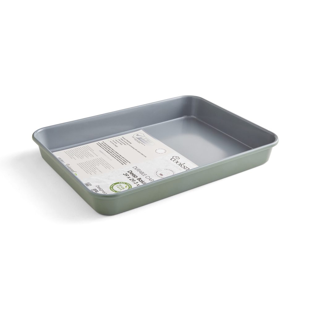 Cooksmart Two Tone Deep Baking Tray 39cm, Green