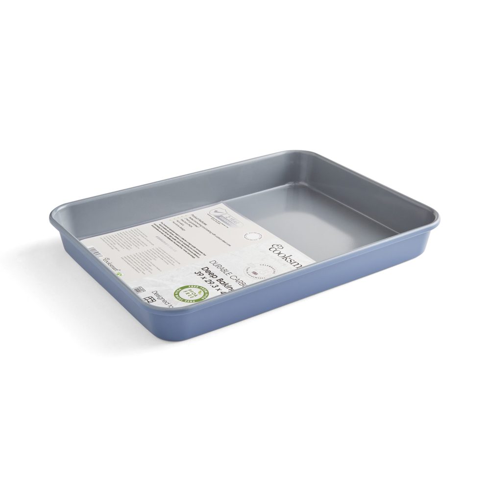 Cooksmart Two Tone Deep Baking Tray 39cm, Blue