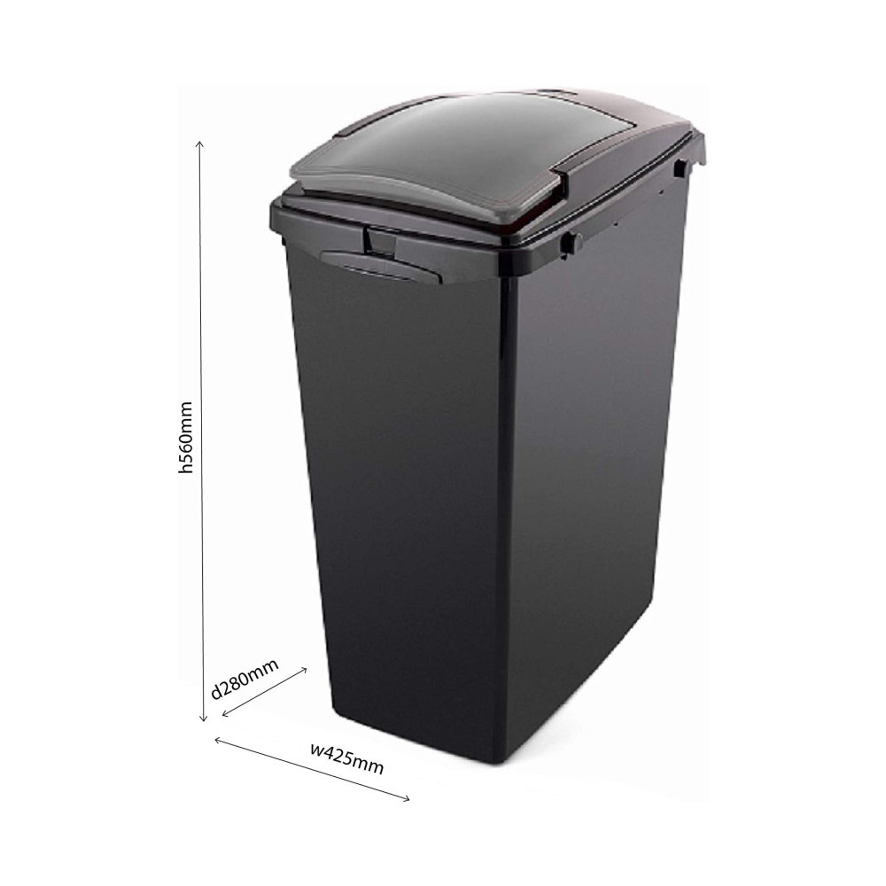 Addis 40L Recycling Bin Base, Black