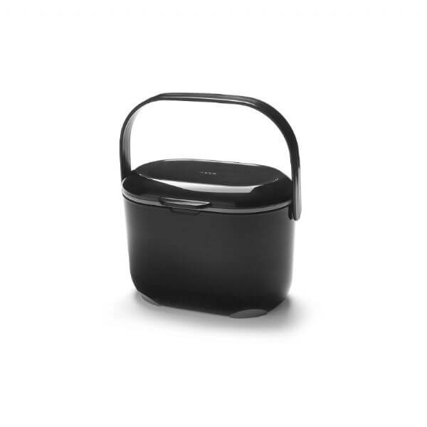 Addis 2.5L Compost Caddy, Black/Grey