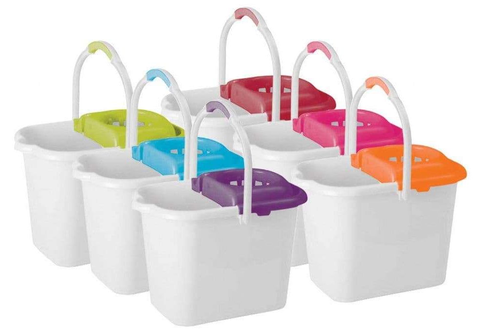 Charles Bentley Brights Mop Bucket and Wringer, Assorted Colours