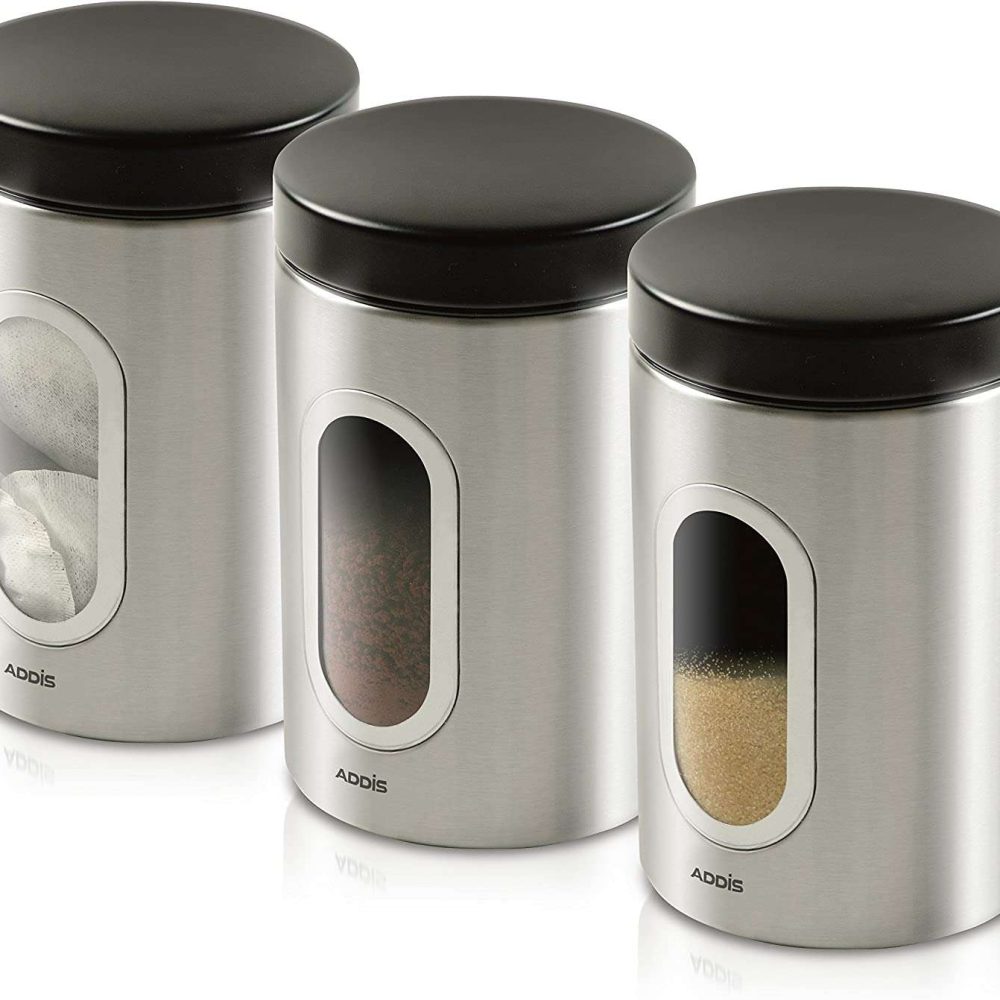 Addis Stainless Steel Canister Set of 3