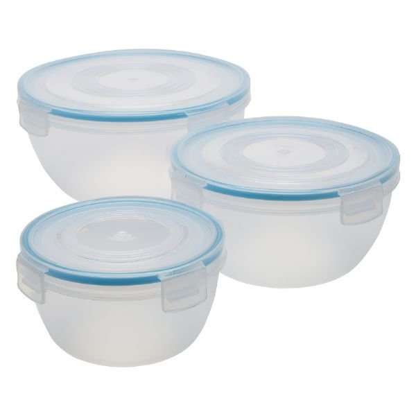 Addis Clip & Close Set of 3 Salad Bowls