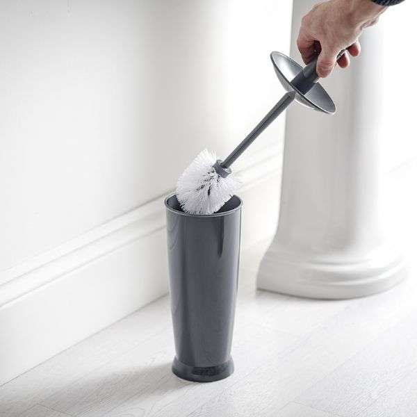 Addis Closed Toilet Brush, Charcoal