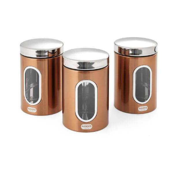 Addis Copper Canister Set