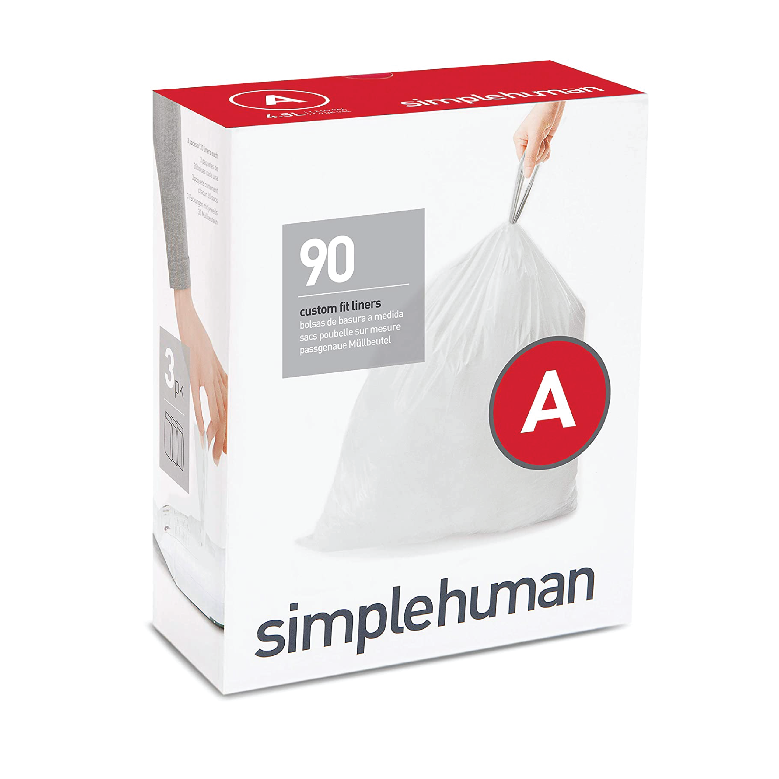 Custom Fit Liners Bulk - Code A - 90 Pack (3 x 30) 1 Custom Fit Liners Bulk - Code A - 90 Pack (3 x 30)