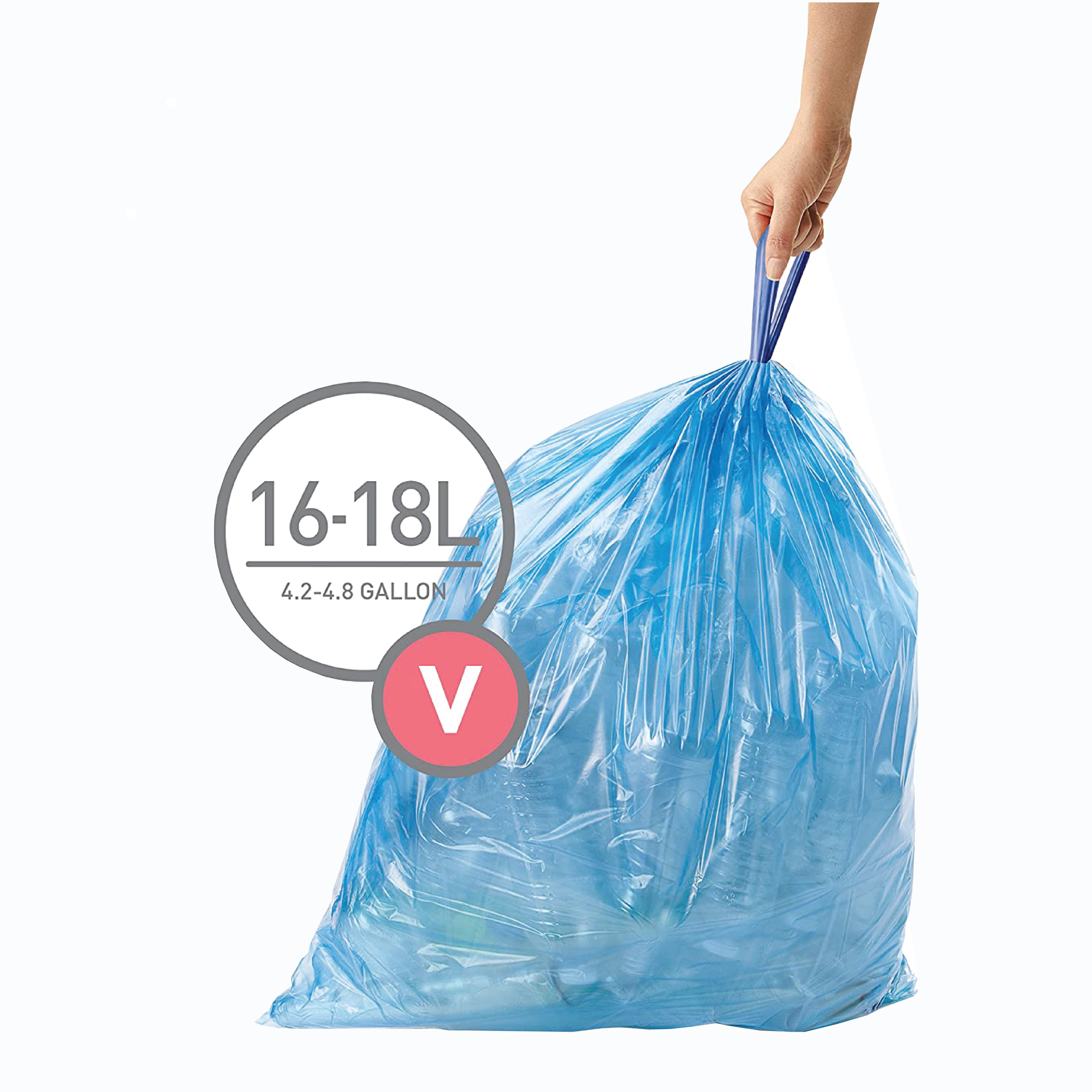 Custom Fit Liners Bulk - Code V BLUE - 60 Pack (3 x 20)