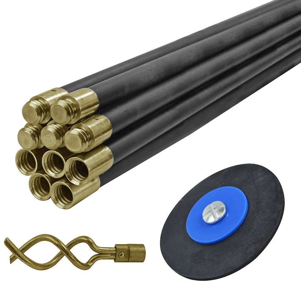 Charles Bentley Drain Rod Set, 10 Piece