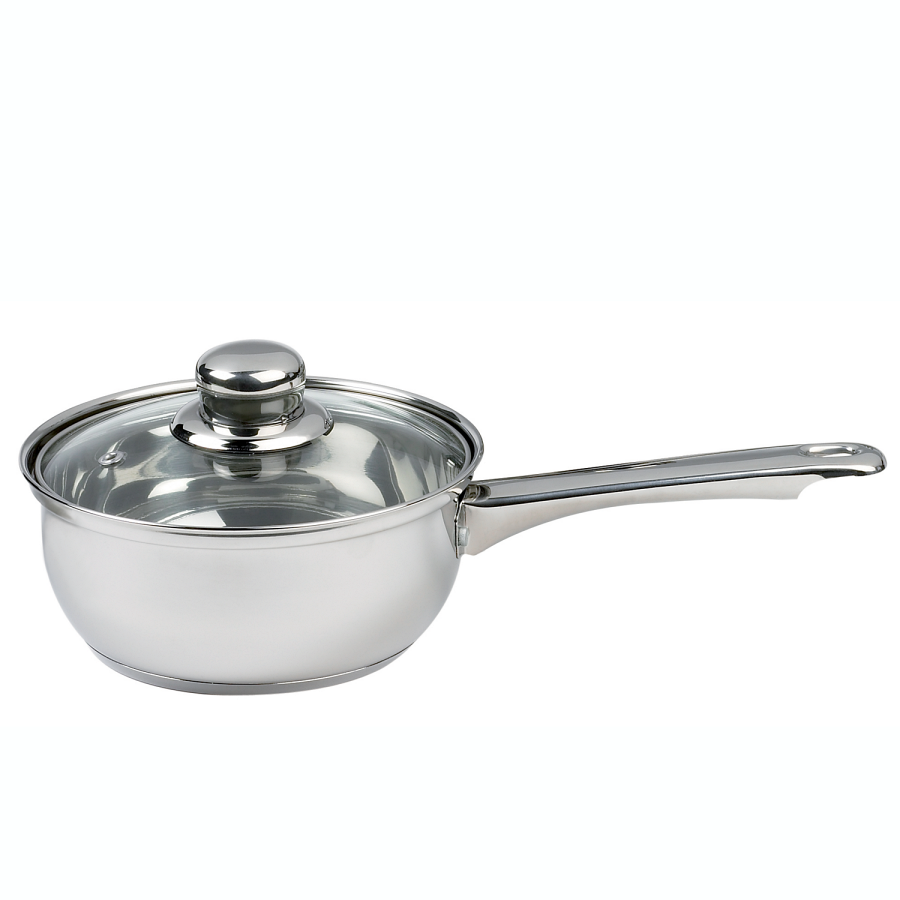 Sabichi Essential Saucepan with Glass Lid 18cm