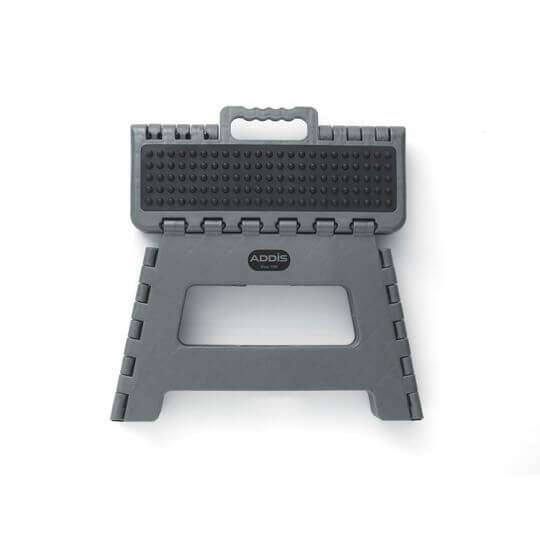 Addis Folding Step Stool, Metallic