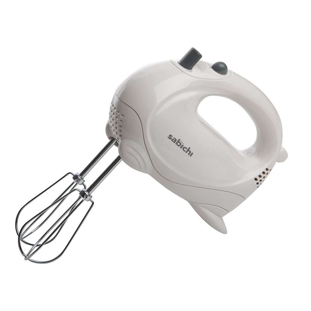 Sabichi Hand Mixer 5 Speed, White and Silver