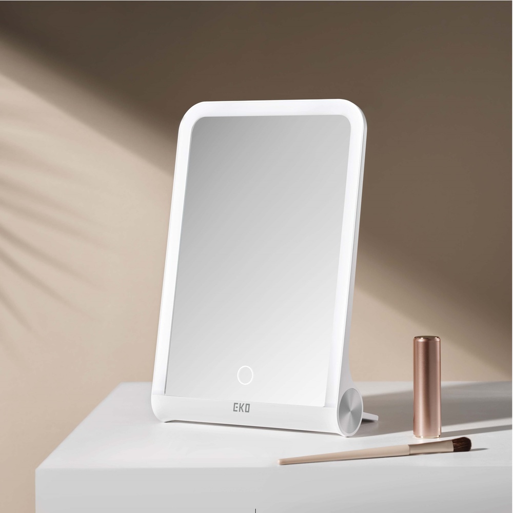 EKO iMira Foldable Travel LED Mirror, White