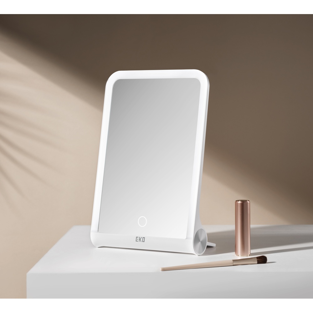 EKO iMira Foldable Lighted Mirror, White