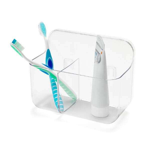 Addis Invisifix Toothbrush Holder, Clear