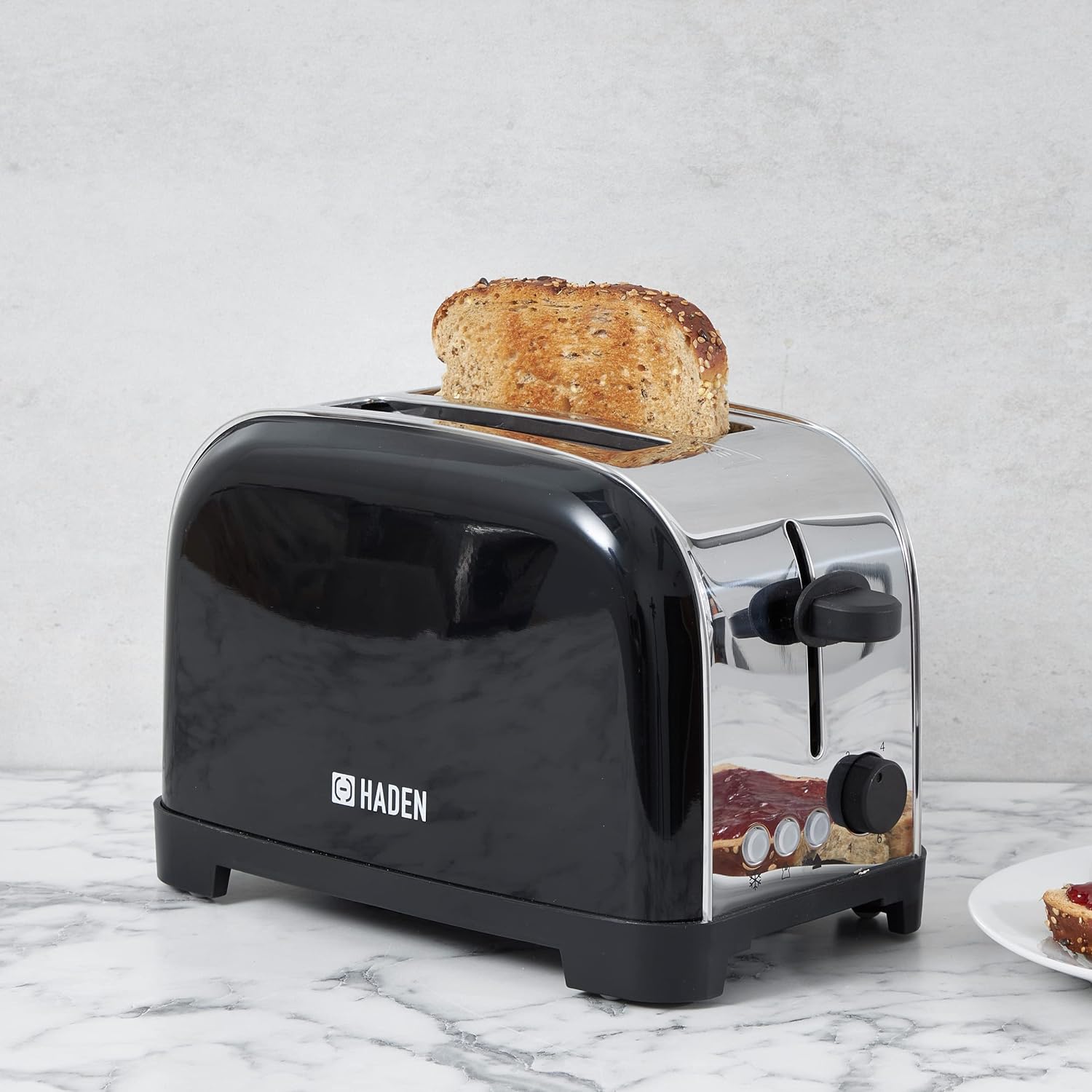 HADEN IVER Black 2 slice toaster 2 Haden Iver 2 Slice Toaster, Black