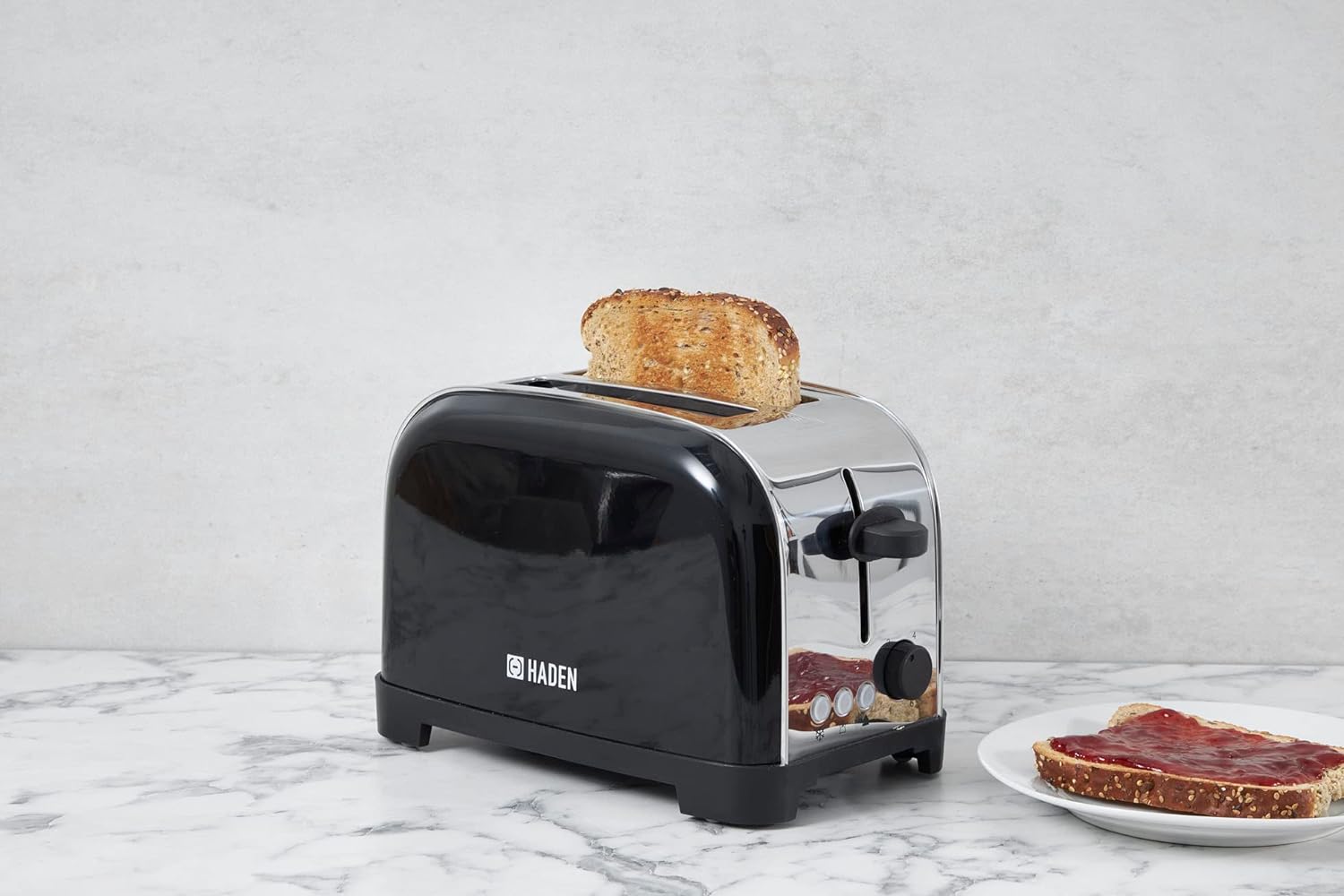 HADEN IVER Black 2 slice toaster 5 Haden Iver 2 Slice Toaster, Black