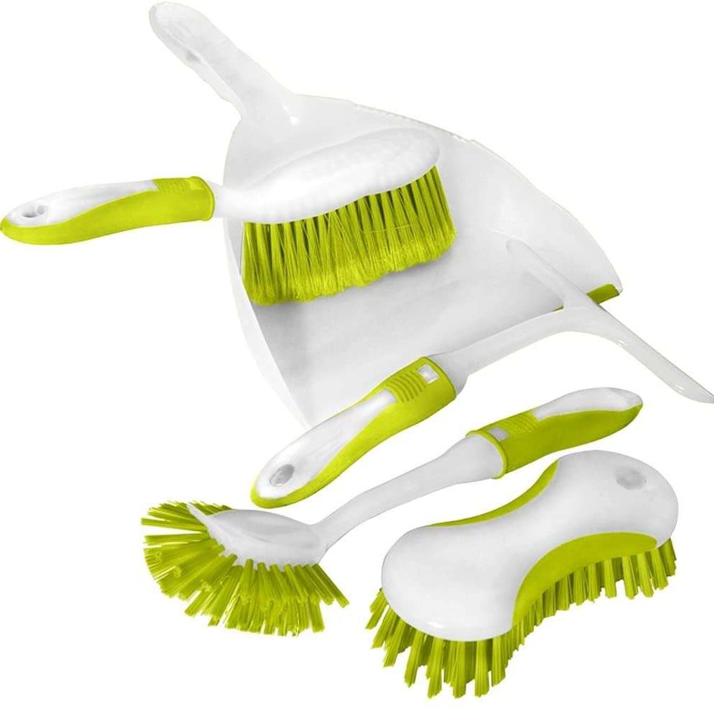Charles Bentley Brights Lobby Dustpan and Brush Set, Assorted Colours