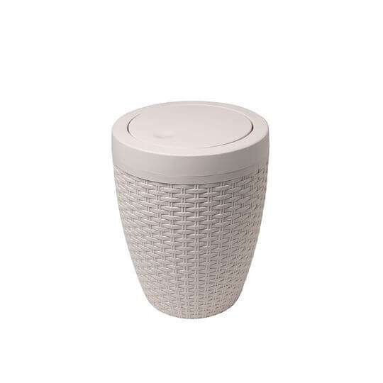 Ratten Bath Bin Calico 1 Addis Rattan Effect Bathroom Bin, Calico