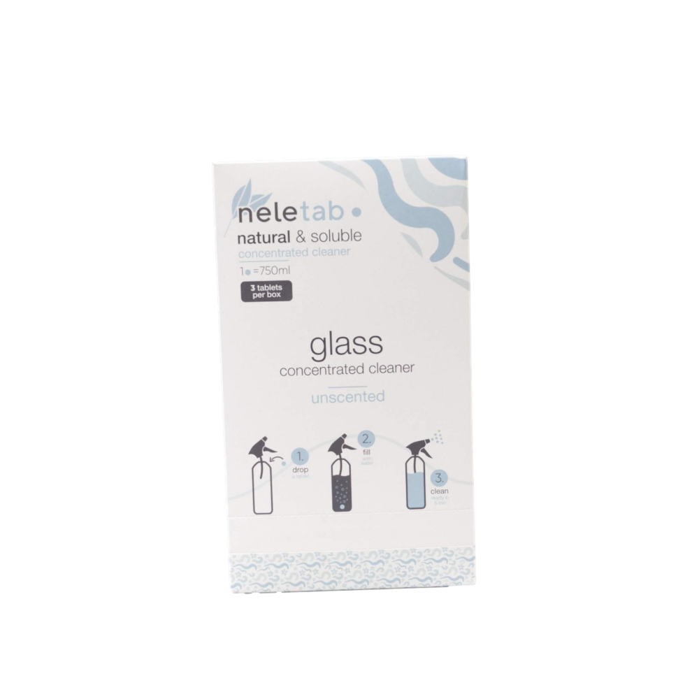 Neletab Shop display box Glass cleaner Product 22 x 3 tablet pack