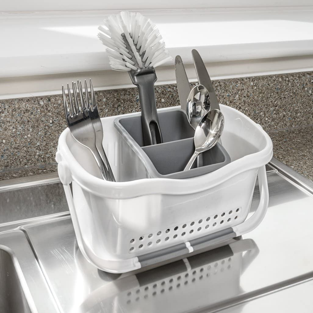 Addis Sink Caddy, White/Grey