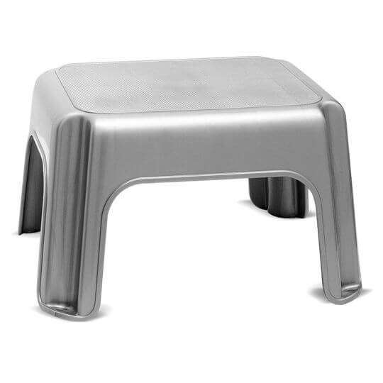 Addis Step Stool, Metallic