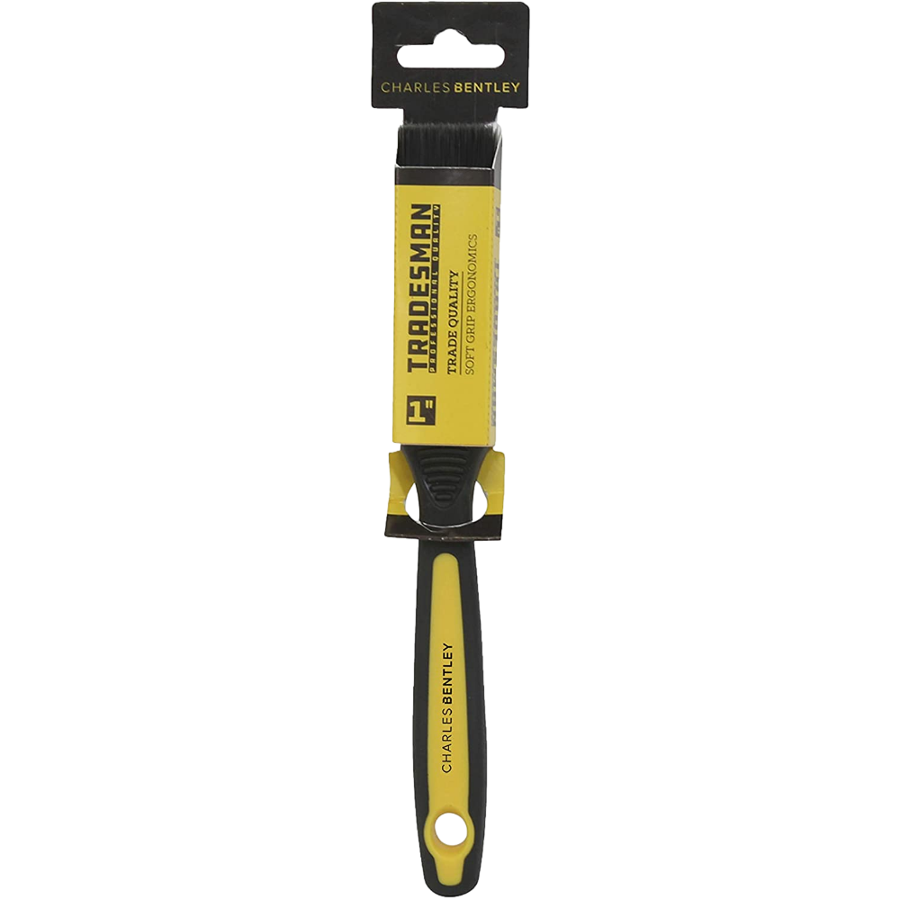 Charles Bentley Bulldozer Trade Paint Brush, Soft Grip 1 Inch