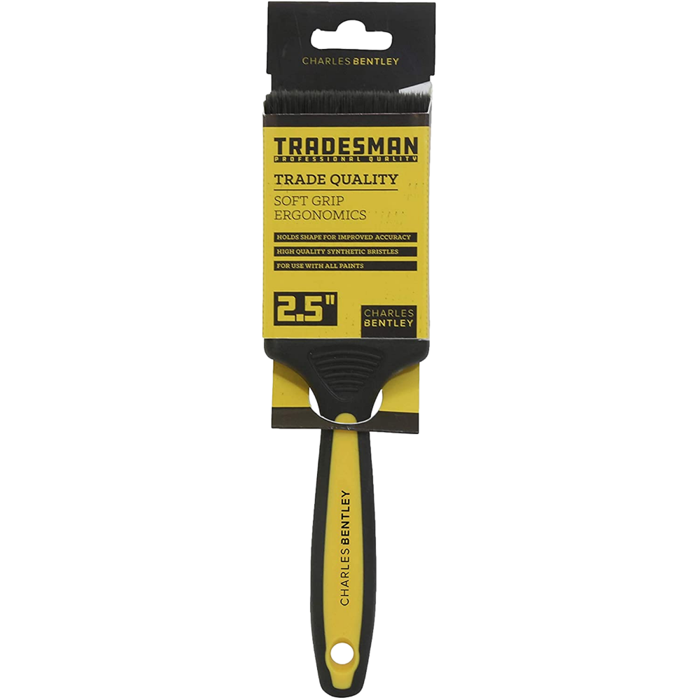 Charles Bentley Bulldozer Trade Paint Brush, Soft Grip 2.5 Inch