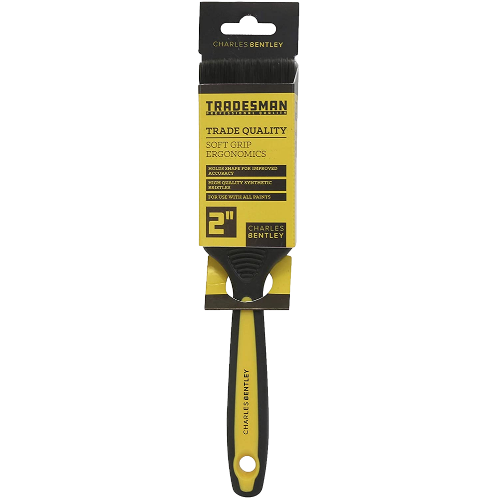 Charles Bentley Bulldozer Trade Paint Brush, Soft Grip 2 Inch