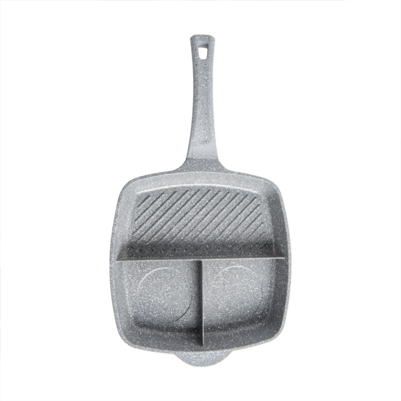 Sabichi Tri Pan, Grey Marble Die Cast