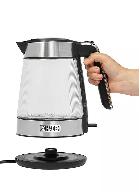 211705-2 Haden Whitby 1.7L Ribbed Glass Kettle