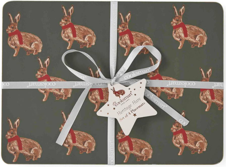 Cooksmart Heritage Hare Set of 4 Placemats