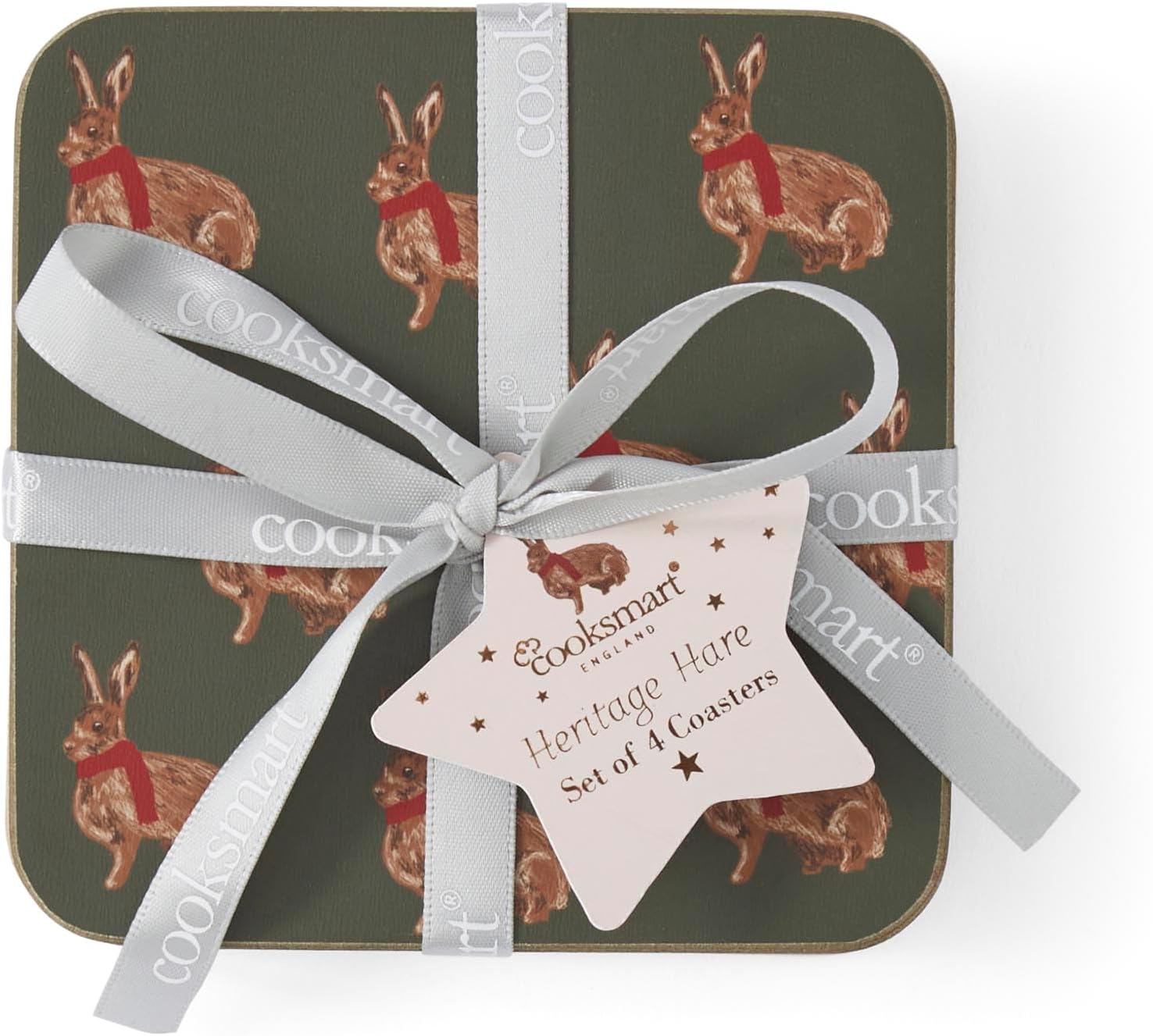 2801-1 Cooksmart Heritage Hare Set of 4 Coasters