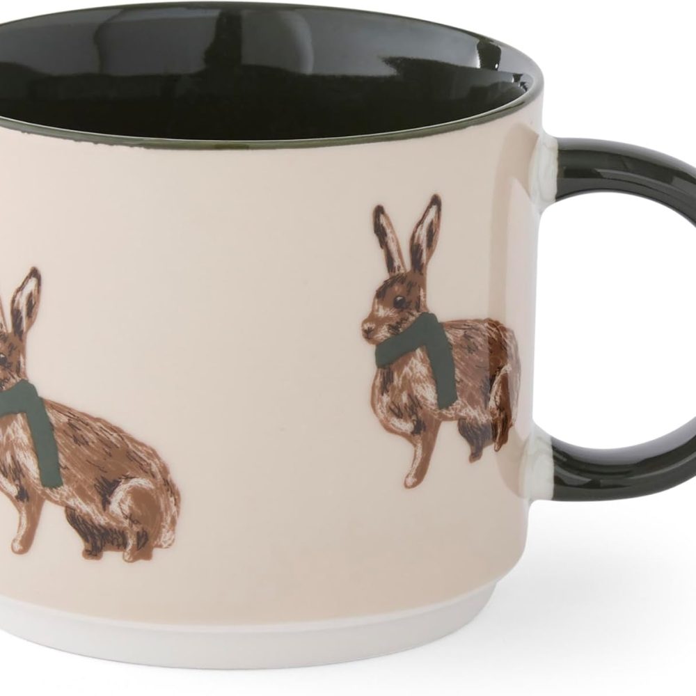 Cooksmart Heritage Hare Stacking Mug 2, Cream