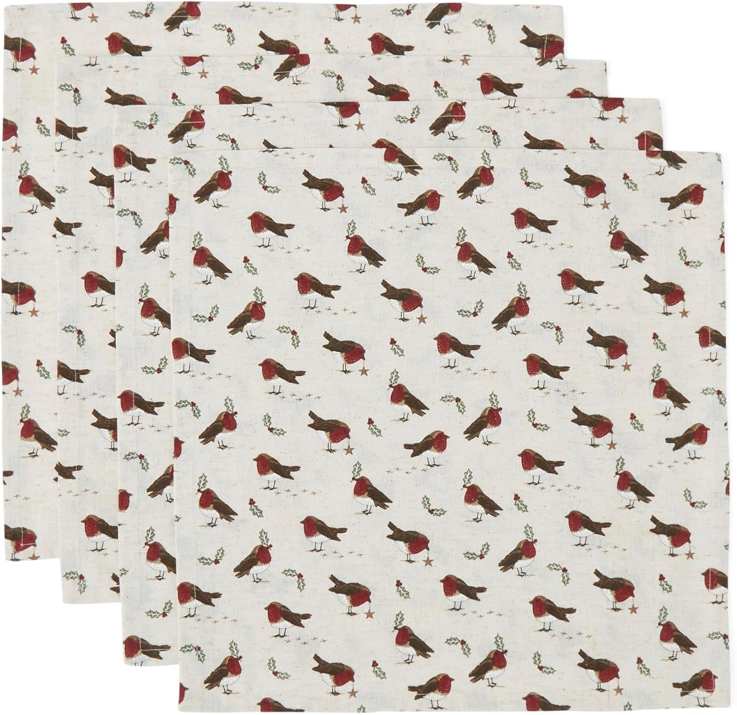 Cooksmart Robin's Retreat Set of 4 Napkins